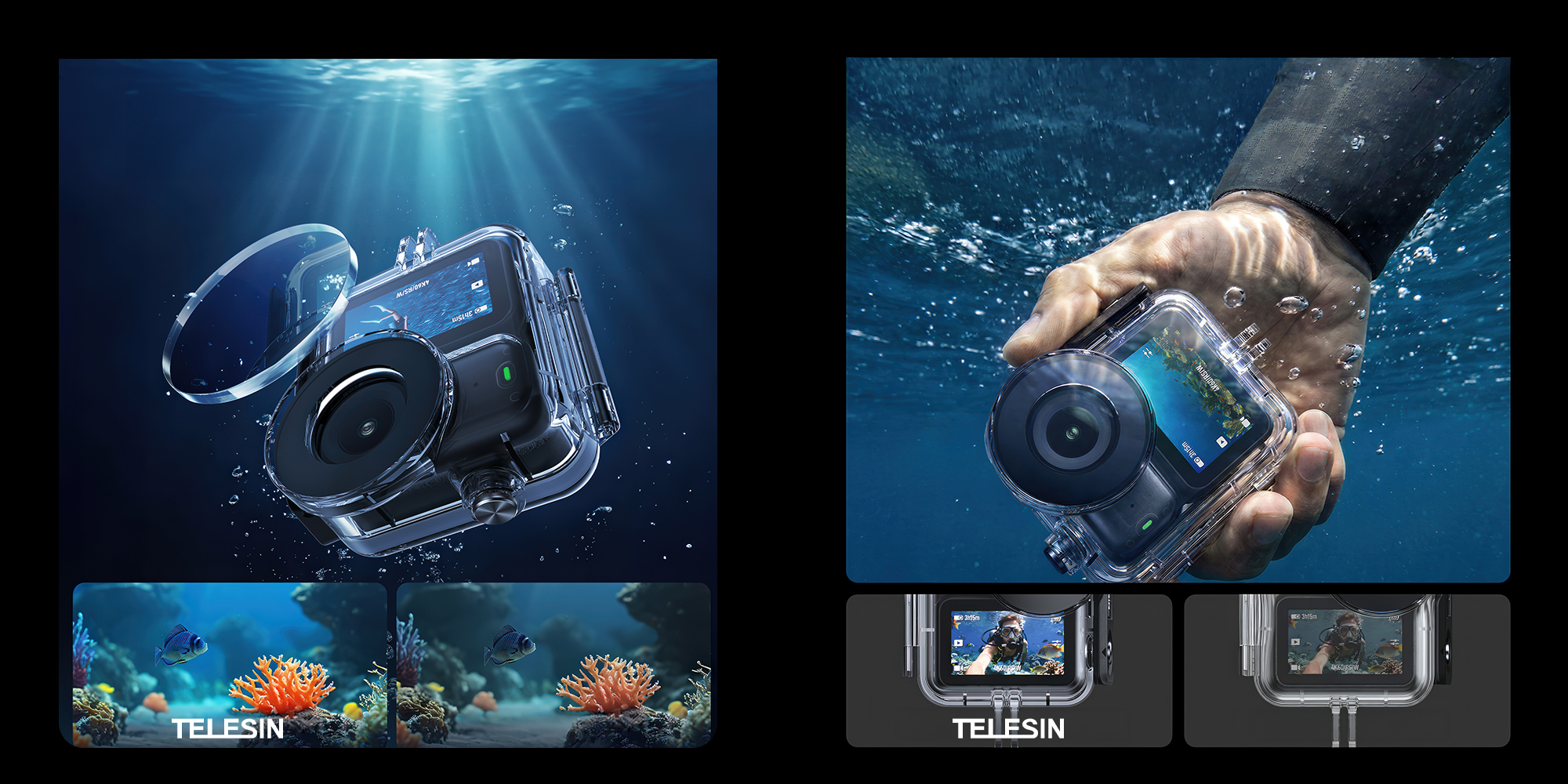 Obudowa wodoodporna Telesin S4-WTP-13-TDJ do kamer DJI Osmo Nano